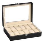 product_image_name-Fashion-12 Pieces Slot Luxury Pu Leather Watch Box/Storage-1