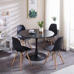 Round Dining Table Set With 4 Sitting Chairs