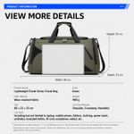 Generic Waterproof Travel Gym Duffel Bag with Shoe Compartment - image 2