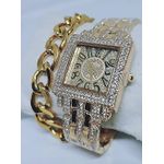 product_image_name-Fashion-Ladies Gold Wristwatch + Handchain -1
