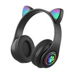 Generic Headphone Cute Cat Wireless Headphone With Led Light - image 2