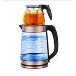 2in1 Transparent Glass Electric Kettle