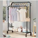 Double Pole Clothes Racks. 35kg