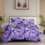 Bedsheet with 2 pillow cases purple 
