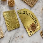 No Bands Golden Dragon Playing Cards Luxury Waterproof Poker Deck - image 2