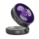 product_image_name-Generic-Rechargeable Foldable Mini Usb Fan with Night illumination Deco Light/Hang/Clip/Table/Portable -1