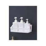 product_image_name-Generic-Bathroom Wall Mounted Storage Basket - White-2