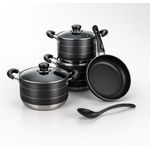 Generic Non stick cooking pot - 5 pieces cooking spoon - image 2