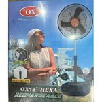 Ox Hexa Rechargeable Standing 18" Fan