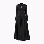 product_image_name-Fashion-Long Sleeve Maxi Dress - Black-3