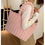 product_image_name-Fashion-Veena Fluffy Soft Handbag- Light Pink-1