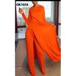 Chic Orange Classy Two-piece