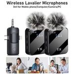 Generic Smart Phone Wireless Lavalier Microphone with auto Noise reducing for Live online Video Streaming & content creation