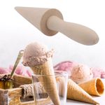 Generic Wood Cone Roller Pastry Ice Cream Cone Mold Baking Tools For - image 6