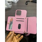 Pouch Wallet Case For iPhone 16 Pro Max With Card Holder, ID Window & Wrist Strap – Full Protective Flip Cover - image 2