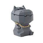 Generic Elegant Well Crafted Decorative Doggy Ashtray  - Grey - Ashtray