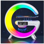 product_image_name-Pinnacle Speakers-Night Light Fast Charging Station Multifunction Wireless Charger Stand Bluetooth 5.0 Speaker FM TF For All IPhone...-4