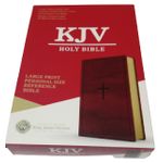 product_image_name-Generic-KJV Large Print Personal Size Reference Bible, Brown LeatherTouch And Imitation Leather By Holman-2