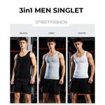 Men's Cotton Singlet 3in1