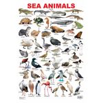 product_image_name-Dreamland Publications-Sea Animals, Educational Laminated Wall Chart-1