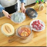 product_image_name-Generic-100pcs Disposable Food Covers Plastic Elastic -3