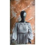 3D Rose Off Shoulder Floral Blouse