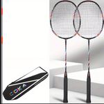 Generic 2pcs Badminton Racket With Bag – Lightweight & Durable Professional Badminton Bat Racket ( 2pcs ) - image 2