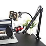 product_image_name-Generic-Professional Adjustable Desk Recording Microphone Stand With Phone Holder,Pop Filter.-3