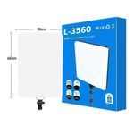 Generic L-3560 LED Video Light with Remote Control – Dimmable Studio Photography Fill Light for Live Streaming & Content Creation