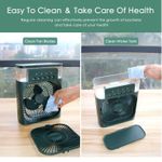 product_image_name-Generic-Desktop humidifying fan, USB colorful night light desktop fan - green-5