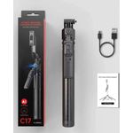 C17 AI Face Tracking Selfie Stick & Tripod Stand – Gesture Control, 360° Rotation