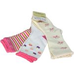 Disney 3 Pairs Flower Cotton Baby Socks