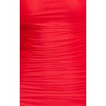 Fashion Marguerite Maxi Dress - Strapless Ruched Mesh High Leg Split Dress - Red Evening Gown, Formal Occasion Maxi Dress for Women, Elegant Ladies Evening Wear Gown S-XXXL - image 4