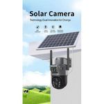 SOLAR POWERED 4G SIMCARD HUMAN TRACKING CCTV CAMERA 8MP