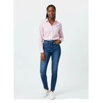 Fashion Women's Pink Striped Shirt
