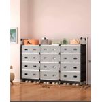 12 Space Foldable Shoe Rack with Dustproof Cover – Multi-Layer Shoe Storage Organizer Cabinet