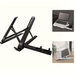 Generic Adjustable Laptop And Tablet Stand,Portable Foldable ABS Desktop Organizer, Suitable for Ipad,And E-Readers - Lightweight Compact Smart Device And Laptop Stand