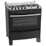 product_image_name-Scanfrost-70x60cm Auto Ignition 5 Gas Burner Cooker - Black-1