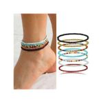 3 Pcs Fashioñ Bead Ladies Beach Anklet - Mixed colour