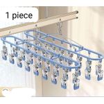 Generic 6pcs stainless steel drying rack with clips