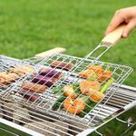 Generic Barbecue Grill Mesh With Wooden Handle- Medium Size - image 2
