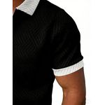 product_image_name-Fashion-New Store！Super Crazy Prices！Trendy African Men’s Polo 2-Piece: Stylish Color-Block Set for Cool Summer Looks-6
