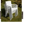 Malibu Basket Chairs - 4pcs White