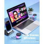 Generic Portable Bluetooth speaker with colourful lights, delivering powerful sound, featuring wireless stereo pairing. - image 6