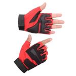 Generic Tactical Half Finger Gym gloves Eva Pad Protection Red - image 4