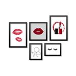 Art chic and stylish set of five frame