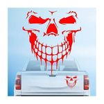 product_image_name-Generic-1pcs Size 40x36cm 3D Skull Decal Car Exterior Sticker - Red-1