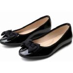 Fashion unique ladies flat shoe - Black