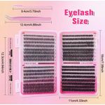 Generic Individual Cluster Lash Extension Kit - 640 Clusters Shimmery Lash Book - image 4