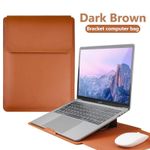 product_image_name-Generic-Waterproof Laptop Bag, Computer Stand, Mouse Pad for MacBook Air Pro 13-16 M1 M2 - Dark Brown-1